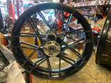 Fugative Front Rear Mag Wheels Harley Bagger FLH 19x3.50 5x18 Street Road Glide