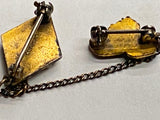 WW1 USA Tank Fort Knox Sterling Silver Gold Plated Dress Uniform Military Decor!