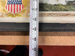 Antique Original WW1 Military The Soldier's Record Discharge Paper Framed