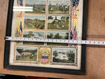 Antique Original WW1 Military The Soldier's Record Discharge Paper Framed
