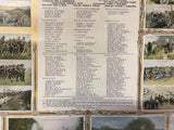 Antique Original WW1 Military Roll Of Honor Headquarters Company 323rd F.A.