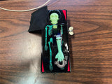 Vtg Yone 1960s Made In Japan Wind Up Coffin Coin Bank Toy Halloween Orig Box!