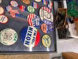 Vtg Election Pin collection 1911 Woodrow Wilson Kefauver Coolidge Landon Dewey