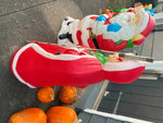 Vtg Santas Best Mr & Mrs Claus 42" Blow Mold Christmas Decor Toy Sack Holiday!