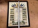 Antique Original WW1 Military Roll Of Honor Headquarters Company 323rd F.A.