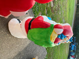 Vtg Santas Best Mr & Mrs Claus 42" Blow Mold Christmas Decor Toy Sack Holiday!