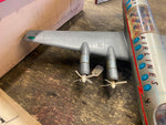 Rare Vtg Rosko Toy American Airlines Tin Toy Airplane Box Viscount Battery Japan