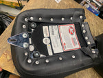 Mustang Solo Seat Pad Drivers Backrest Lowdown Harley Touring FLH Glide 2008^