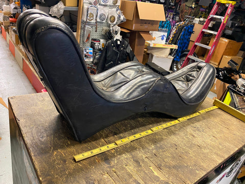 Old Skool Vtg Rigid Seat Panhead Ironhead sportster chopper King Queen Camel Bac