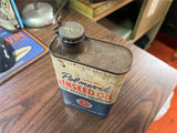 Vintage 1960s Made in USA Pol-Mer-Ik Linseed Oil Full Pint Tin Can
