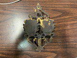 Vtg Antique Pat. 1867 Cast Iron Wall Hang Match Safe Double Urn Decor