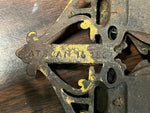 Vtg Antique Pat. 1867 Cast Iron Wall Hang Match Safe Double Urn Decor