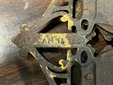 Vtg Antique Pat. 1867 Cast Iron Wall Hang Match Safe Double Urn Decor