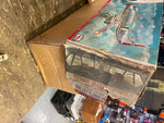 Rare Vtg Rosko Toy American Airlines Tin Toy Airplane Box Viscount Battery Japan