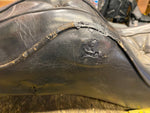 Old Skool Vtg Rigid Seat Panhead Ironhead sportster chopper King Queen Camel Bac