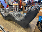 Old Skool Vtg Rigid Seat Panhead Ironhead sportster chopper King Queen Camel Bac