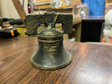 Vintage Cast Iron Liberty Bell Coin Bank Proclaim Liberty Throughout All Land