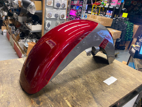 Front Fender OEM 2016 Harley FLTRUSE CVO ROAD GLIDE Ruby red Palladium Silver