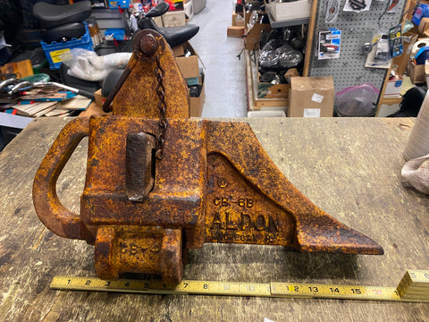 Vtg Aldon Rail Track Clamping Wheel Block CB6-B Train Car Railroad Tool RR Equip