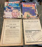 Vtg 1940's Boxing Magazine Lot The Ring Zale Grazanio Gus Lesnavich Willie Pep!