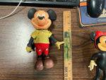Vintage 1960s Lot Of 2 Walt Disney Mickey & Minnie Mouse 8" Figures