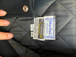 XXL Big Johnson Jacket Black Varsity Advertising Racing Leather Sleeves Bomber
