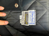 XXL Big Johnson Jacket Black Varsity Advertising Racing Leather Sleeves Bomber