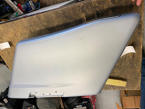 Barracuda Silver Right Stretched Saddlebag OEM Harley Touring FLTR Road Glide 20