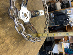 VTG 1970s Original Chrome Chain Steering Wheel Lowrider Hot Rod Auto Truck 3 Bla