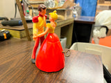 Vtg 1950s Irwin Toys Walt Disney Dancing Cinderella & Prince Wind Up Toy Parts