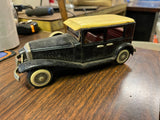 Vintage Made In Japan Cragstan Tin Friction Sedan Car N-1929 Toy Ford