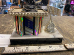 Vtg Motorcycle Sikx Gun Chopper Trophy Award Harley Honda Custom Man Cave metric