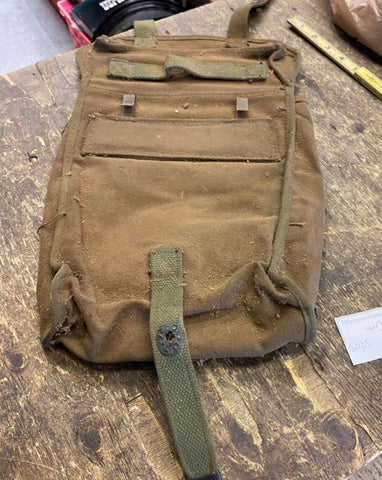 Vtg Army Vehicle Bag WW2 Vietnam U.S Military Canvas Jeep Truck Ambulance