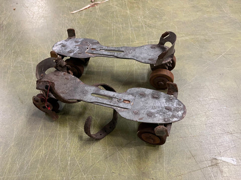 Vintage 1940s Made In USA Union Hardware Products Roller Skates