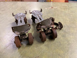 Vintage 1940s Made In USA Union Hardware Products Roller Skates
