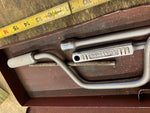 Vtg Firestone Tires Socket Set Tools Box Logo Mechanic Auto Truck Gas OIl collec