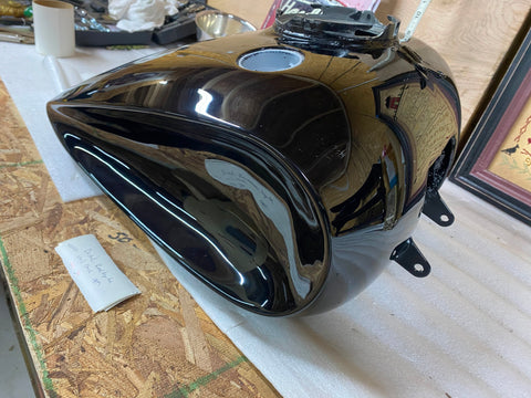 Concave Gas Tank Indian Larry Style Harley Black Road King FLHR 2008^ Custom!!