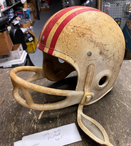 Vtg 50's Football helmet Superior Higgings Clothing San francisco 49er –