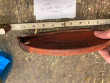 Vtg 20's DUNHAM WATER WEIGHT ROLLER Cast Iron Tool Tag Embossed Sign Advertising