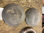 Vtg 1937-1938 Plymouth Dog Dish Hubcaps Pr P6  Deluxe Roadster coupe Panel truck