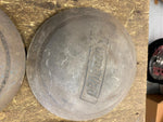 Vtg 1937-1938 Plymouth Dog Dish Hubcaps Pr P6  Deluxe Roadster coupe Panel truck