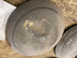 Vtg 1937-1938 Plymouth Dog Dish Hubcaps Pr P6  Deluxe Roadster coupe Panel truck