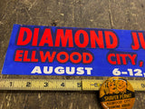 Vtg 1967 Shaving Permit Ellwood city Badge Sticker Straight razor club? Barber
