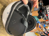 Premier 1/2 Helmet Riot Police Ice Harley Biker Med Display halloween motorcycle
