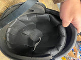 Premier 1/2 Helmet Riot Police Ice Harley Biker Med Display halloween motorcycle