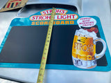 Vtg Stroh's Light Beer Scoreboard Metal Sign Bar Man Cave Wall Art 1992 Advertis