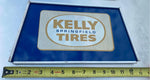 Vtg Kelly Tires Metal Tin Sign Display Advertising Auto Truck Gas Oil Garage 13x