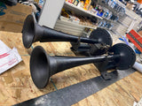 Vtg 6V Dual Trumpet Horns Ford Mercury Auto Truck 1939-1940 Delco Early V8 Work!