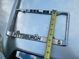 Vtg Pgh Pirates Baseball License Plate Frame Auto Truck Hot Rod 70's NOS Collect