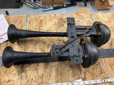 Vtg 6V Dual Trumpet Horns Ford Mercury Auto Truck 1939-1940 Delco Early V8 Work!